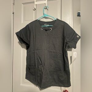 Butter-soft Women’s Grey Scrub Set